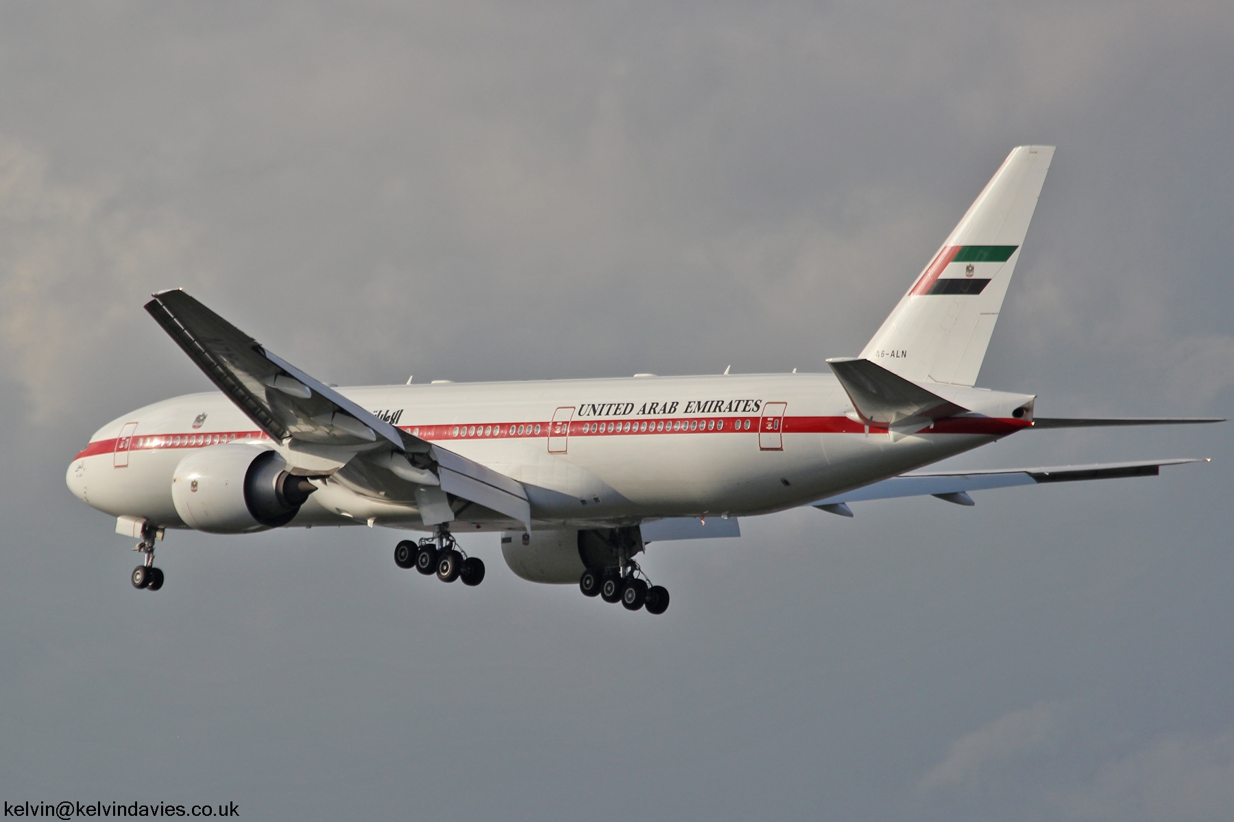 UAE Presidential flight 777 A6-ALN