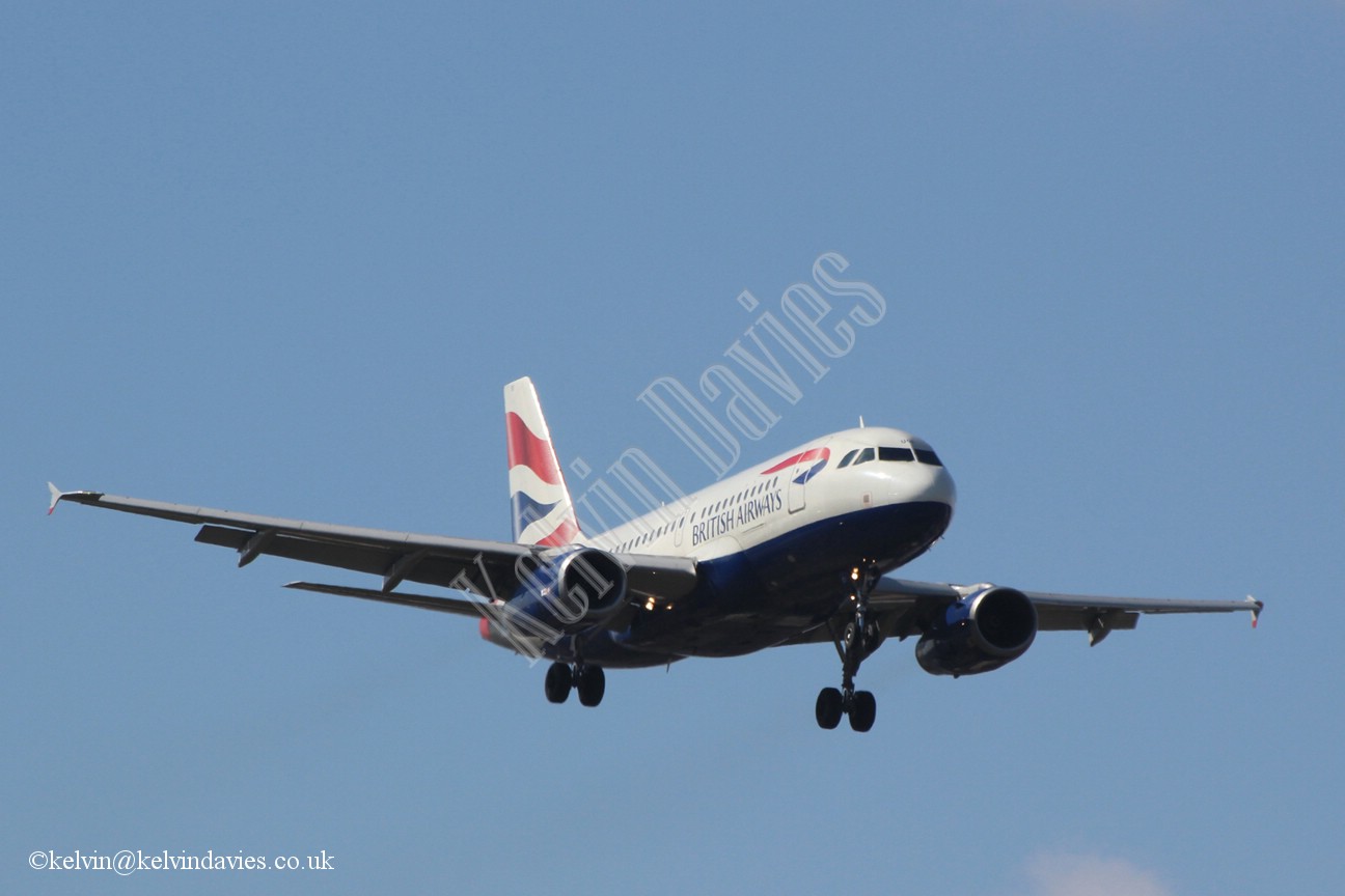 British Airways A319 G-EUOI
