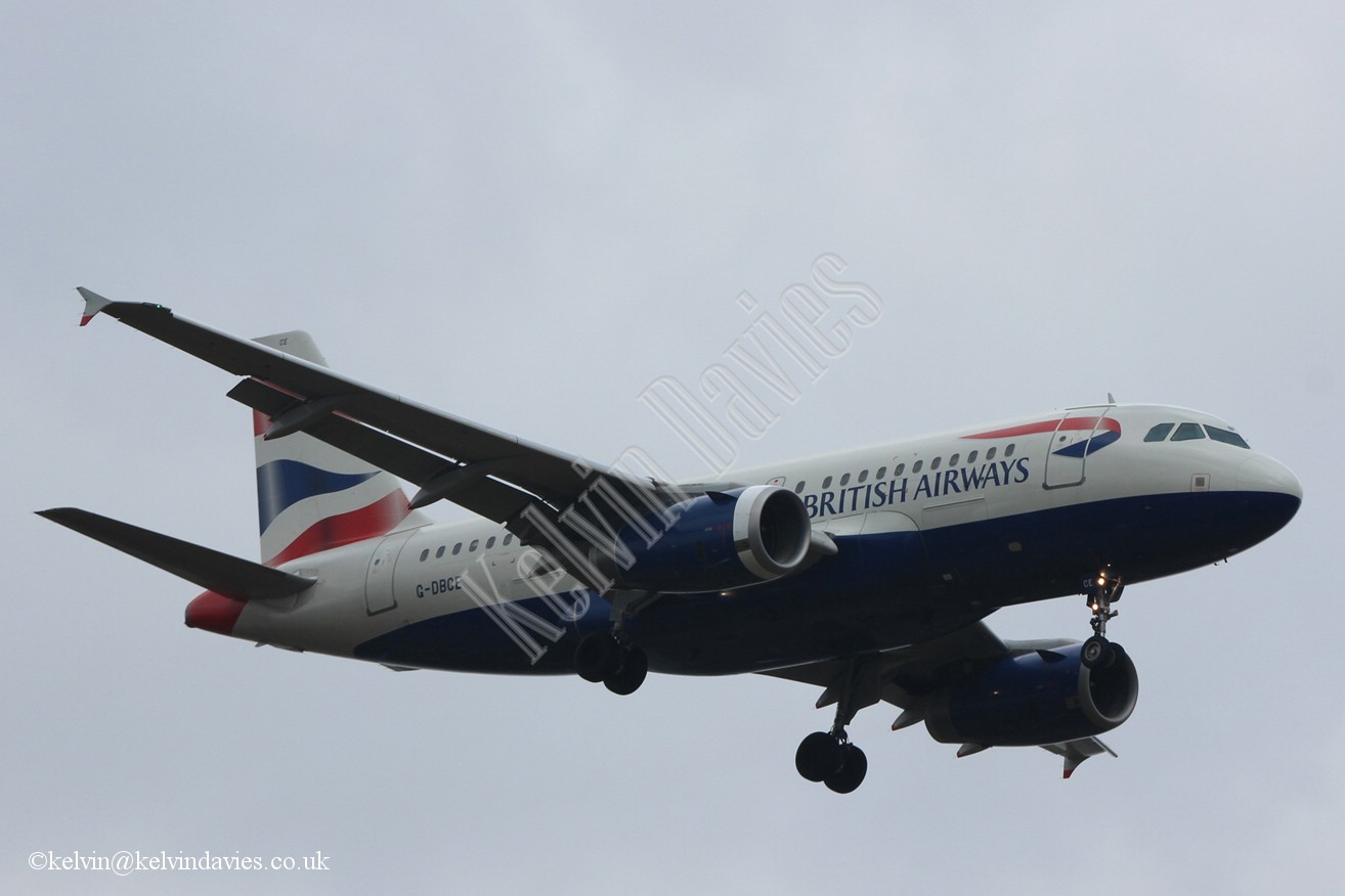 British Airways A319 G-DBCE