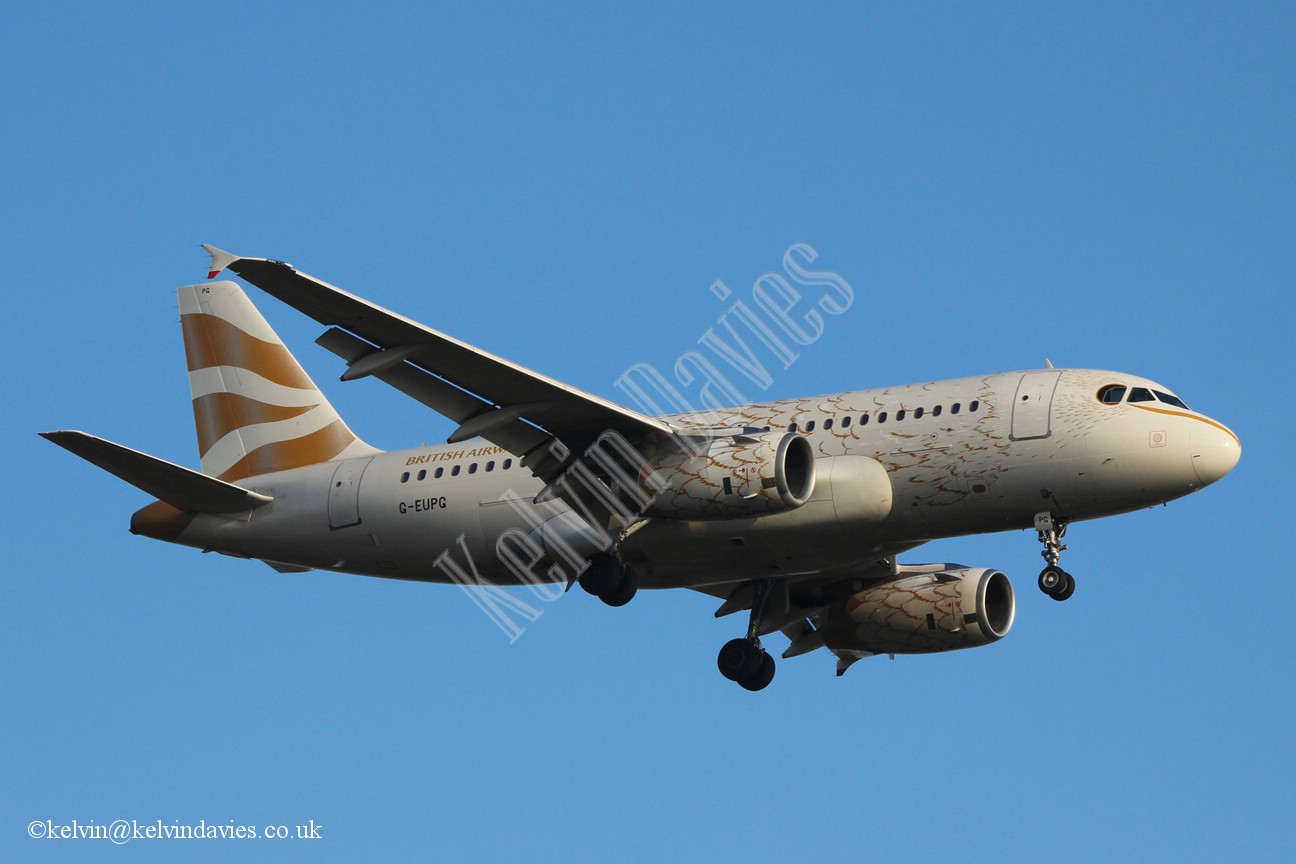 British Airways A319 G-EUPG