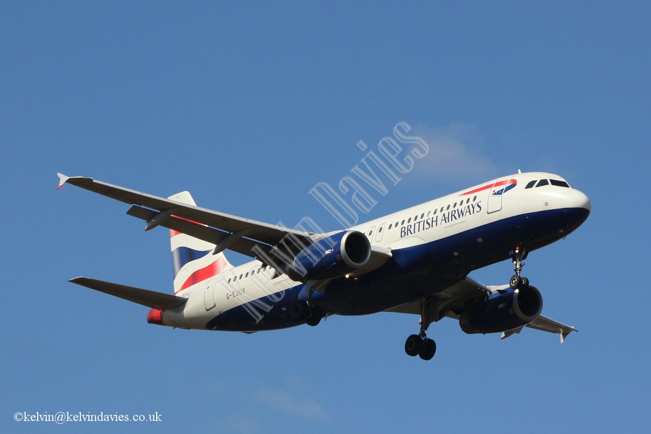 British Airways A320 G-EUUX