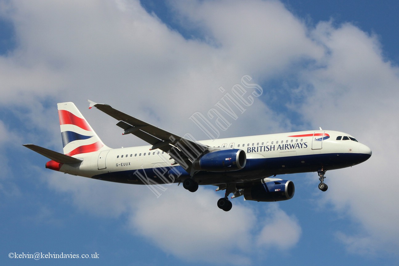British Airways A320 G-EUUX
