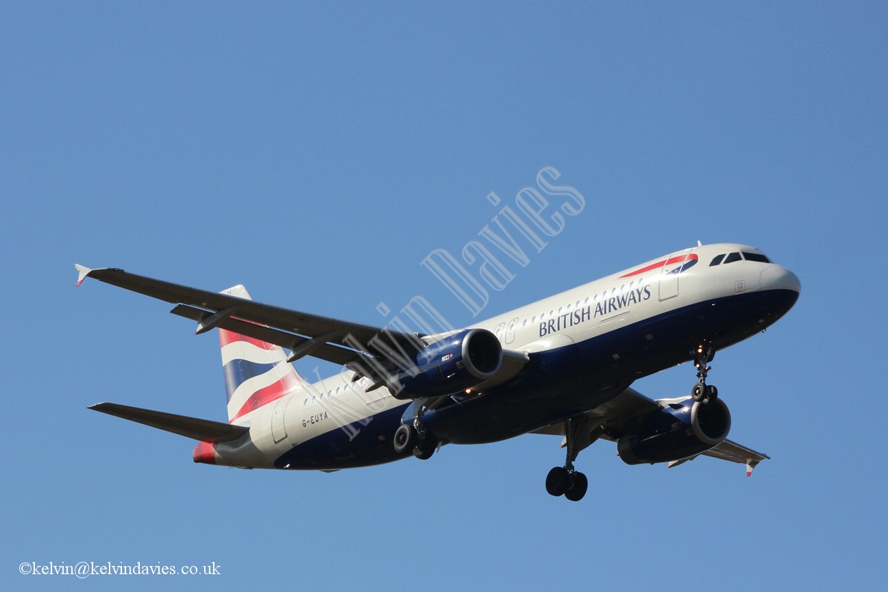 British Airways A320 G-EUYA