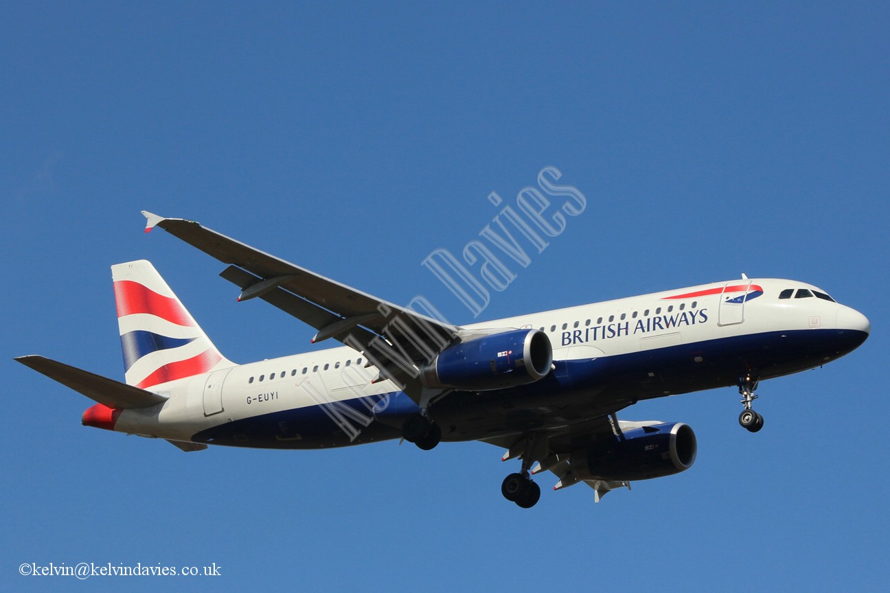 British Airways A320 G-EUYI
