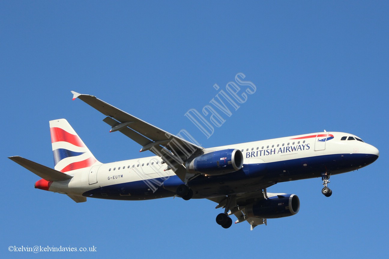 British Airways A320 G-EUYM