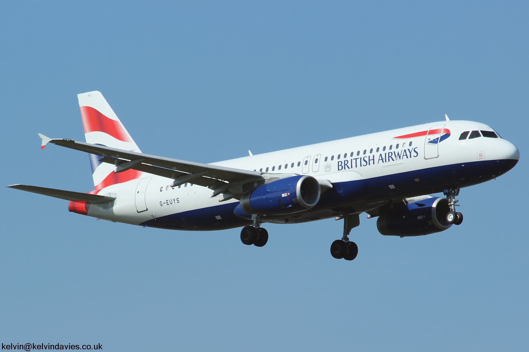 British Airways A320 G-EUYS