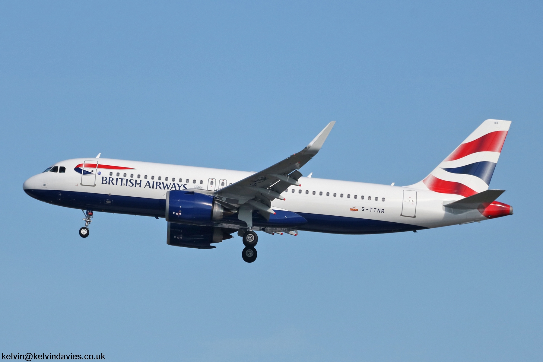 British Airways A320 NEO G-TTNR