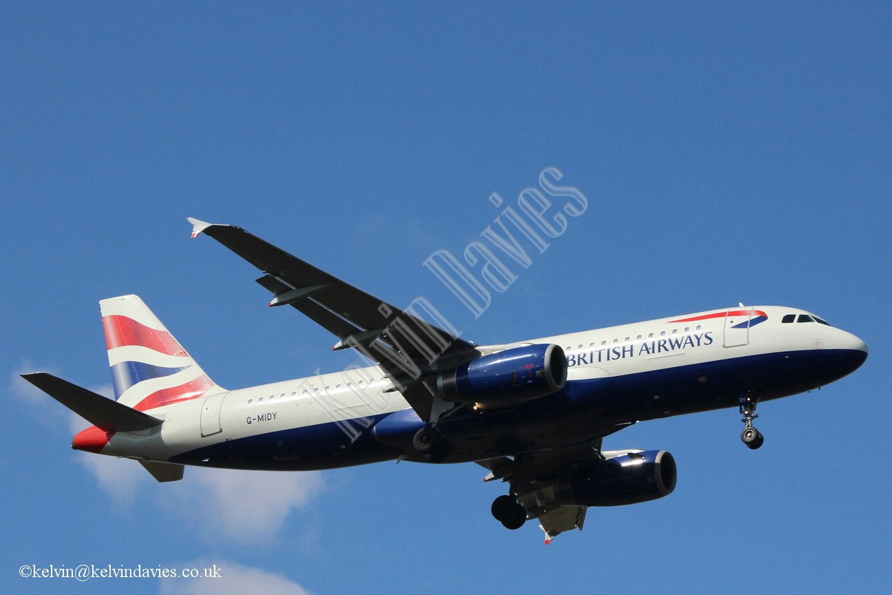 British Airways A320 G-MIDY