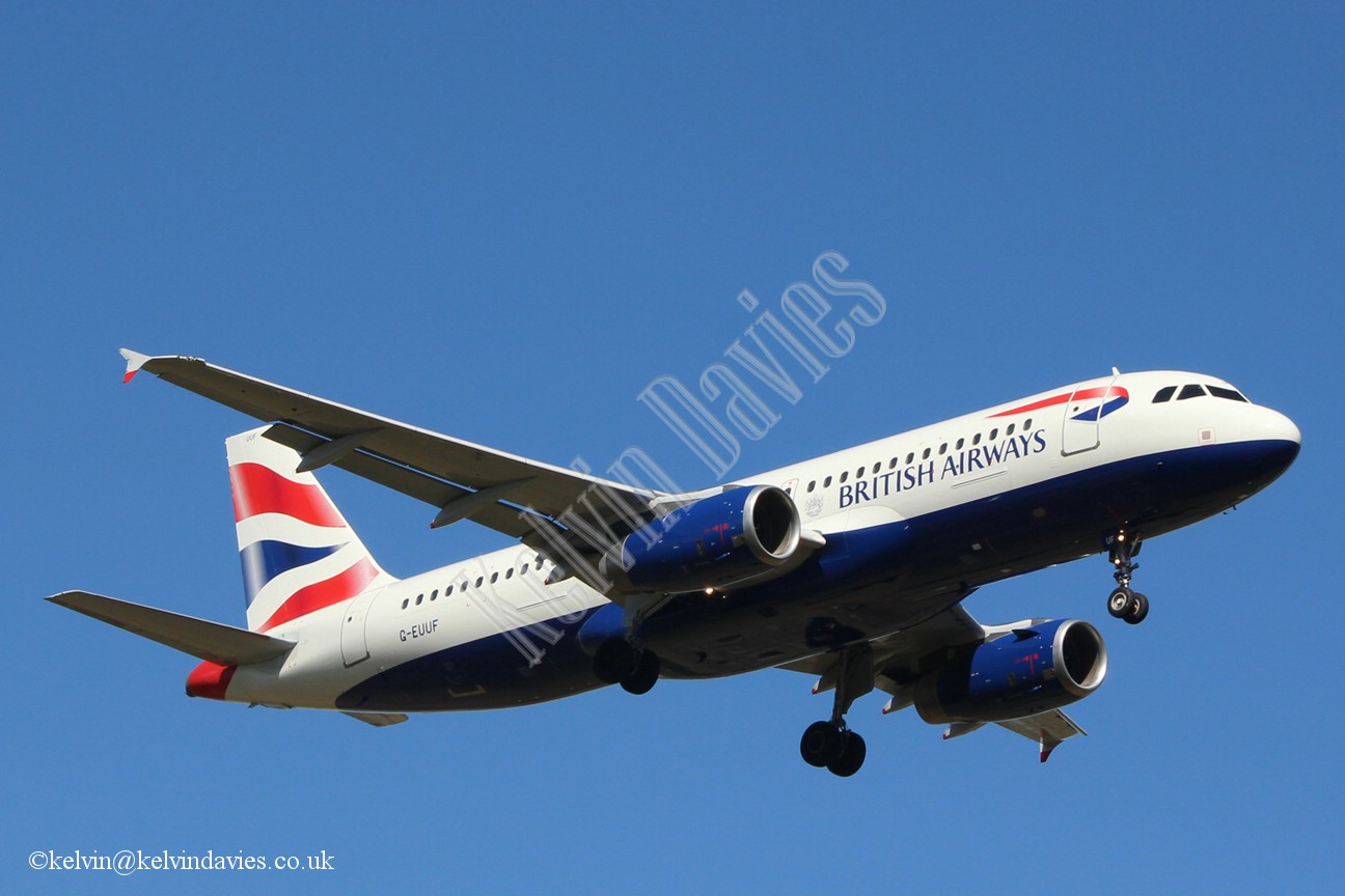 British Airways A320 G-EUUF