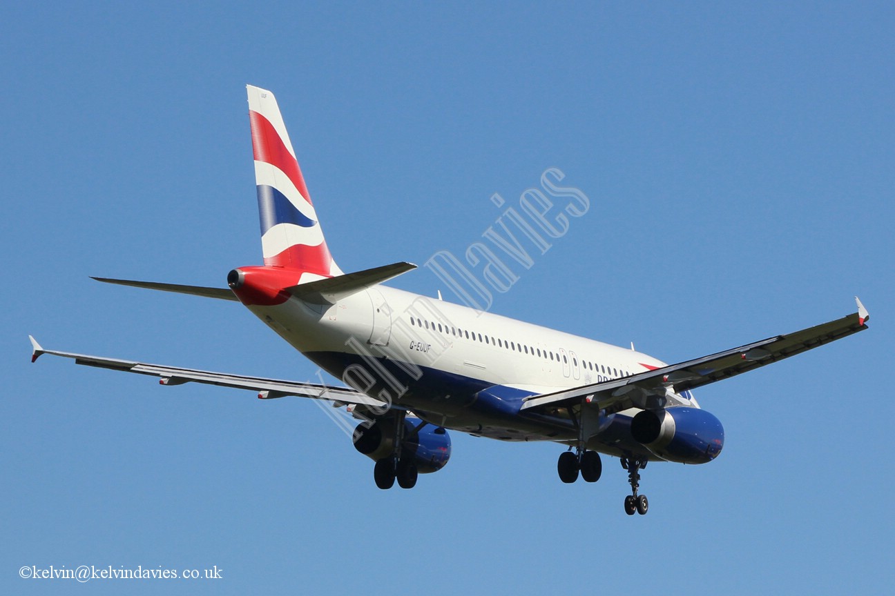 British Airways A320 G-EUUF