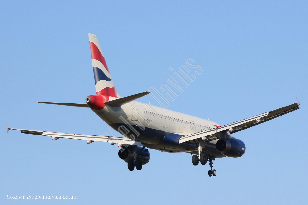 British Airways A320 G-EUUV