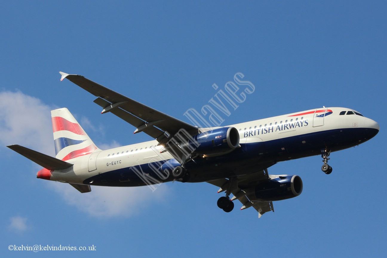 British Airways A320 G-EUYC