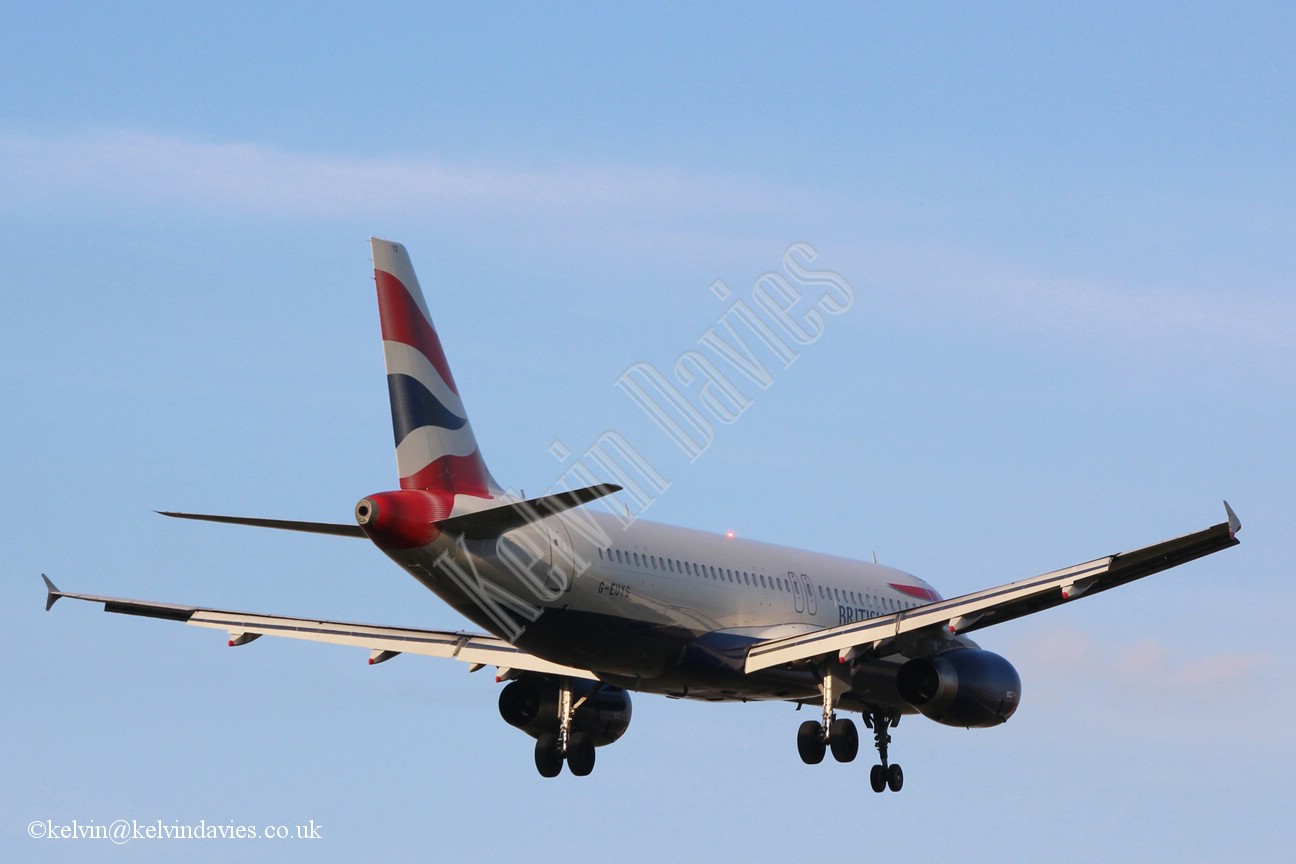 British Airways A320 G-EUYG