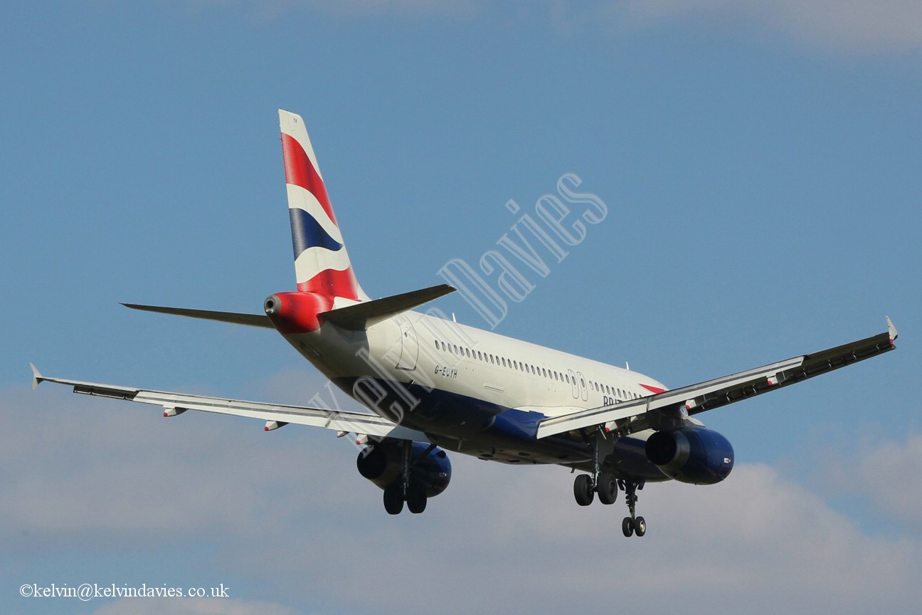 British Airways A320 G-EUYH