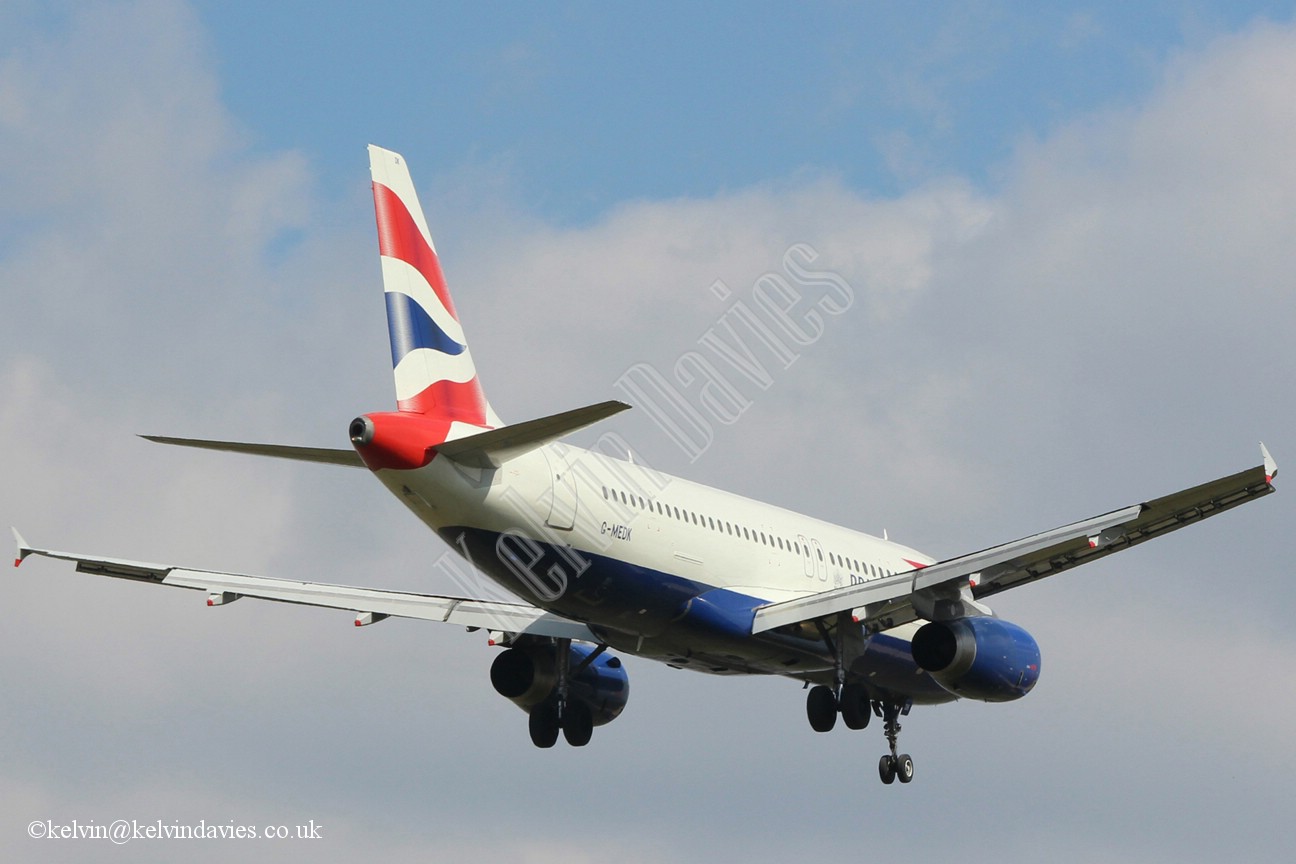 British Airways A320 G-MEDK