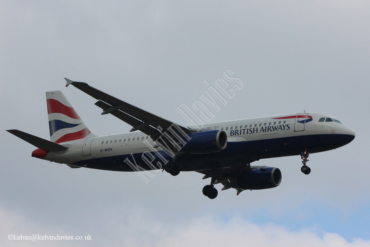 British Airways A320 G-MIDX