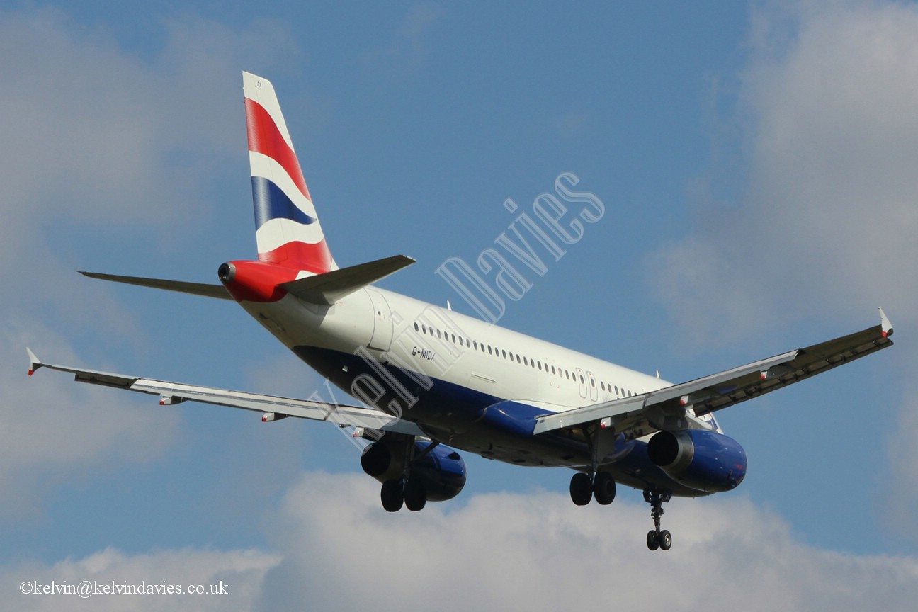 British Airways A320 G-MIDX