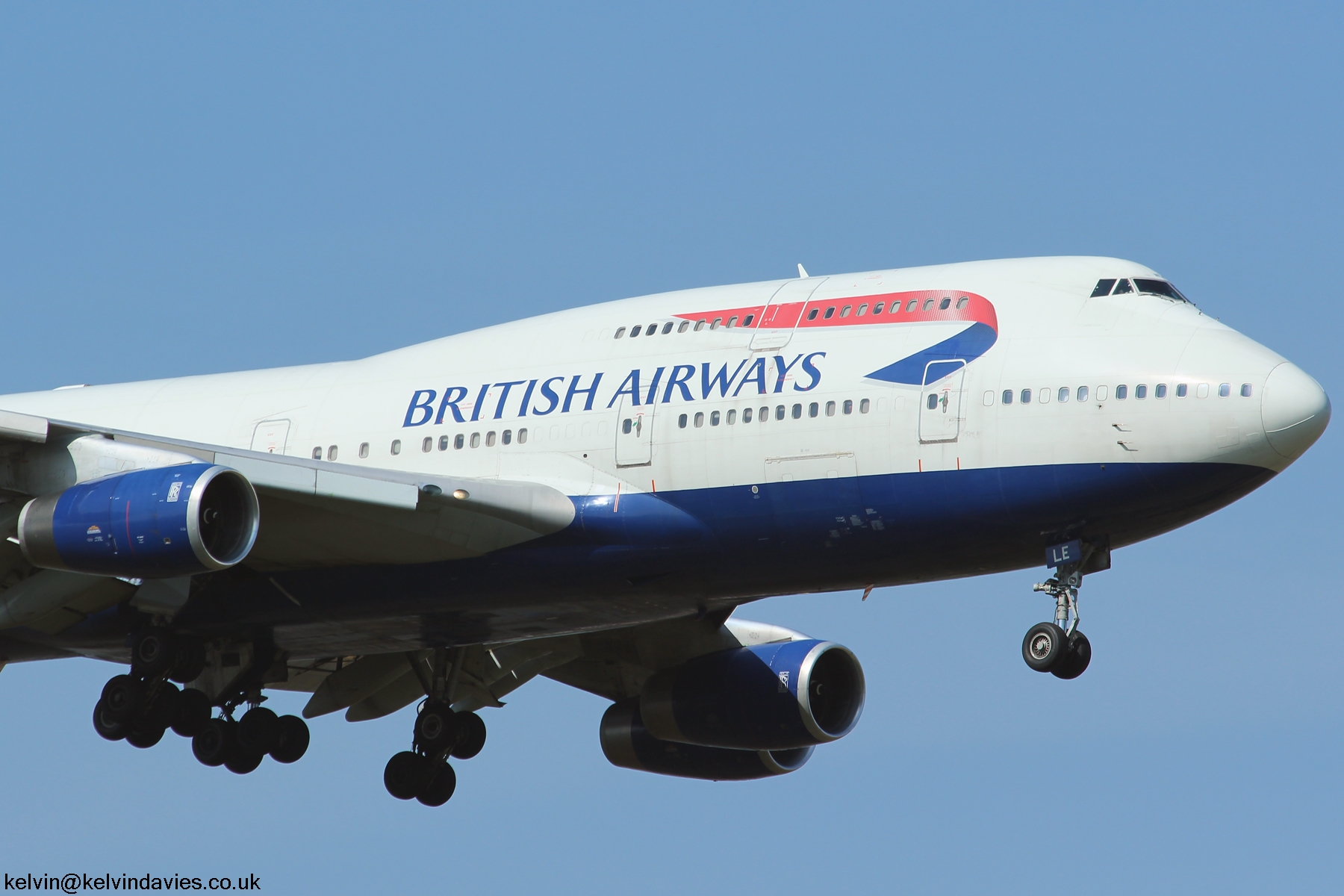British Airways 747 G-BNLE