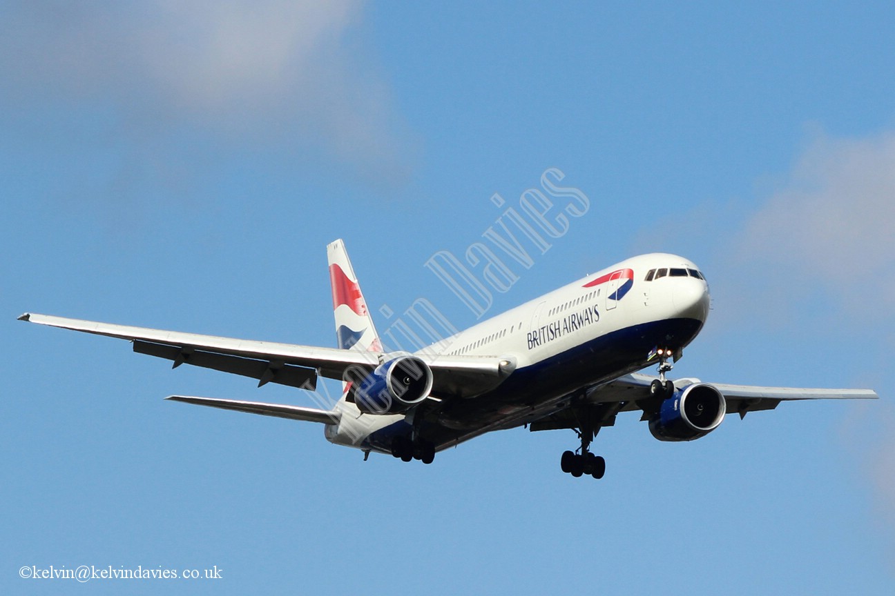 British Airways 767 G-BNWN