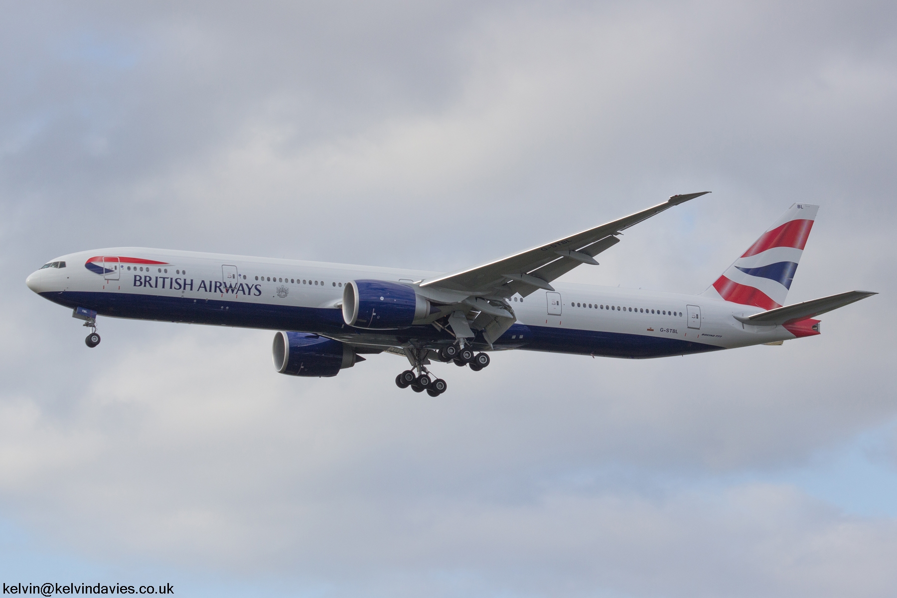 British Airways 777 G-STBL
