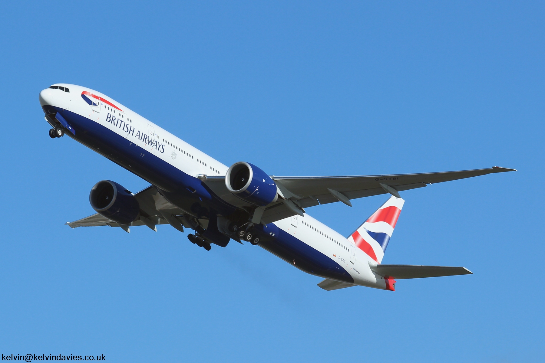 British Airways 777 G-STBI