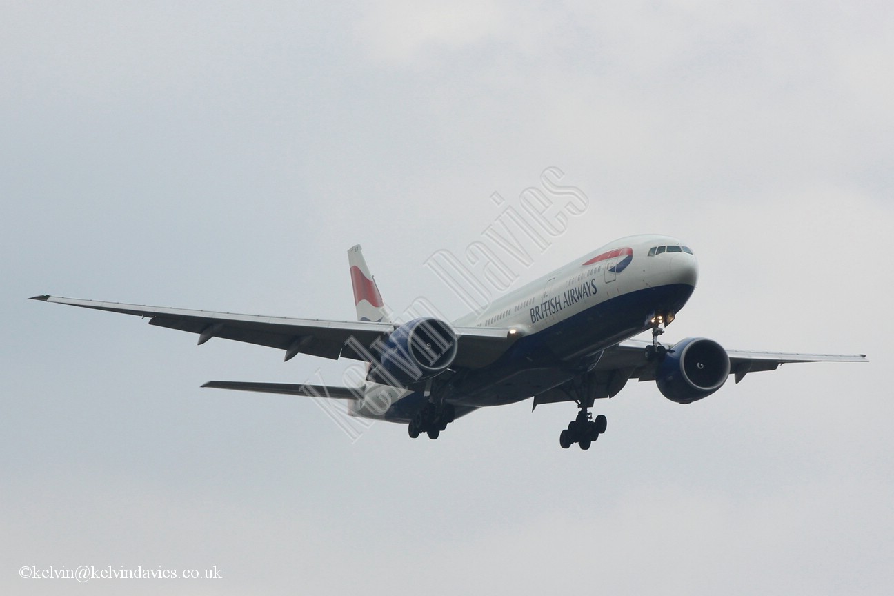 British Airways 777 G-RAES