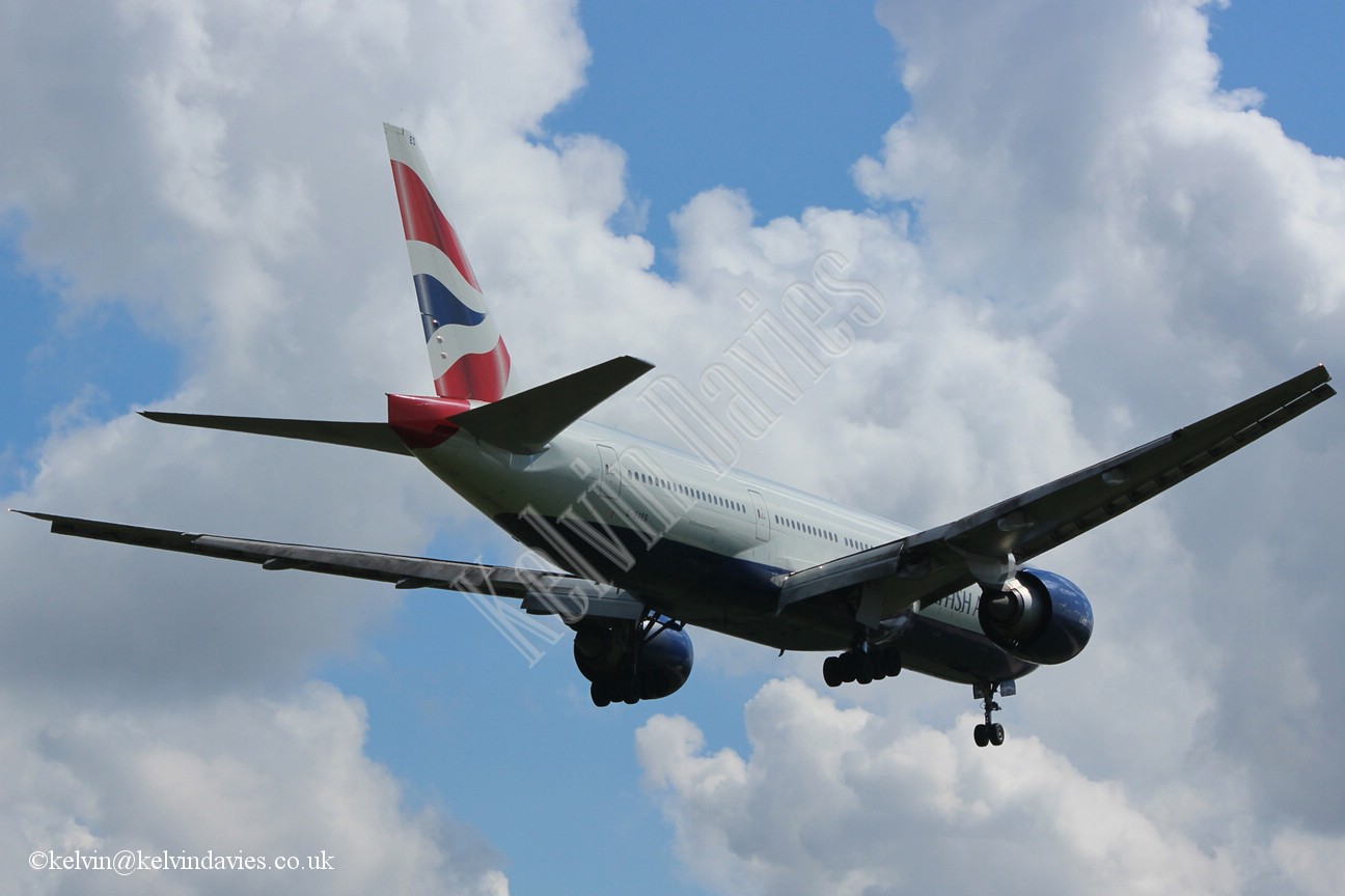 British Airways 777 G-RAES