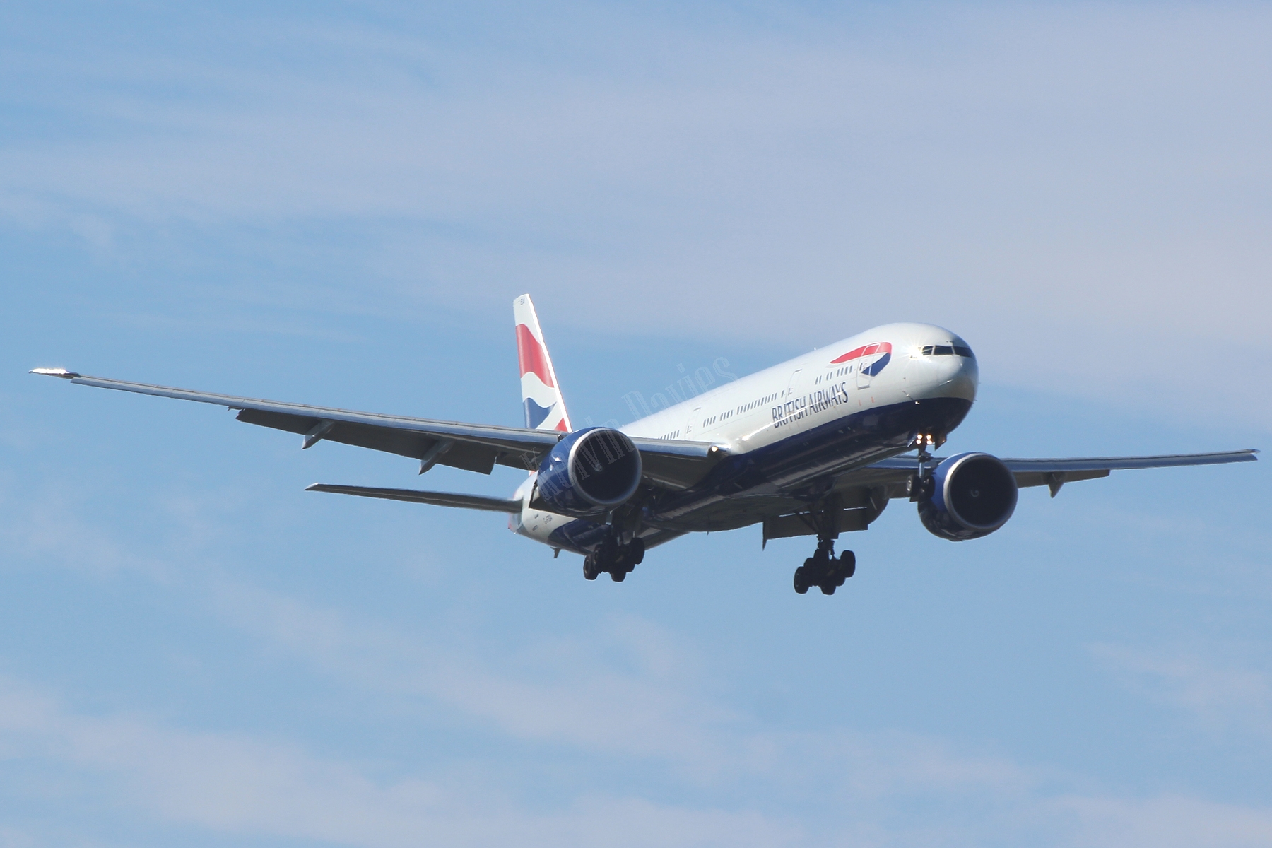British Airways 777 G-STBA