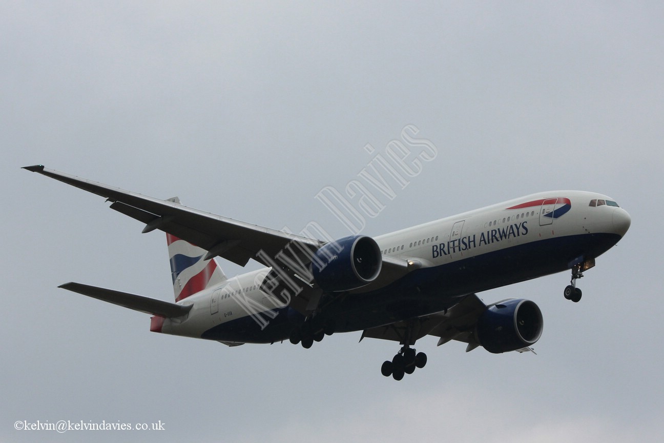 British Airways 777 G-VIIA