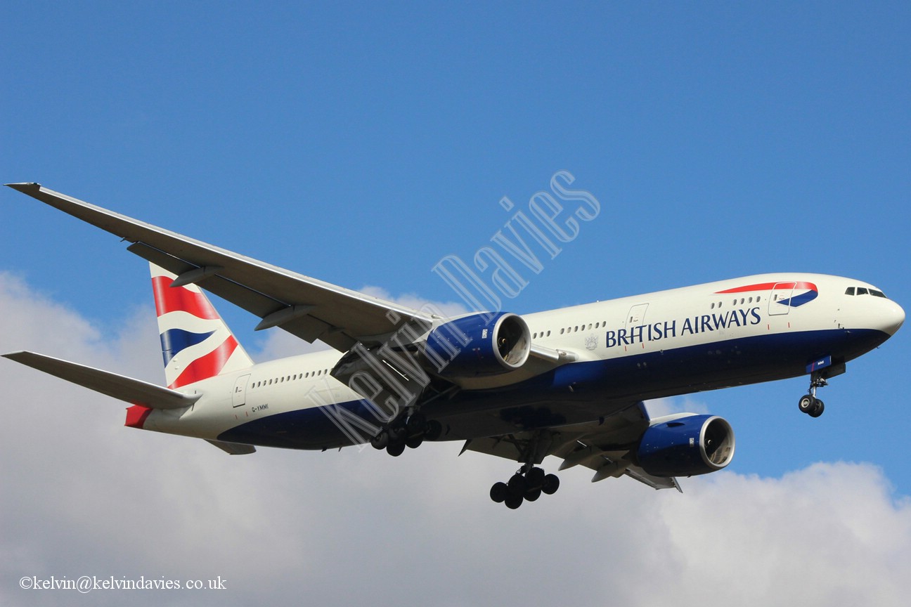 British Airways 777 G-YMMI