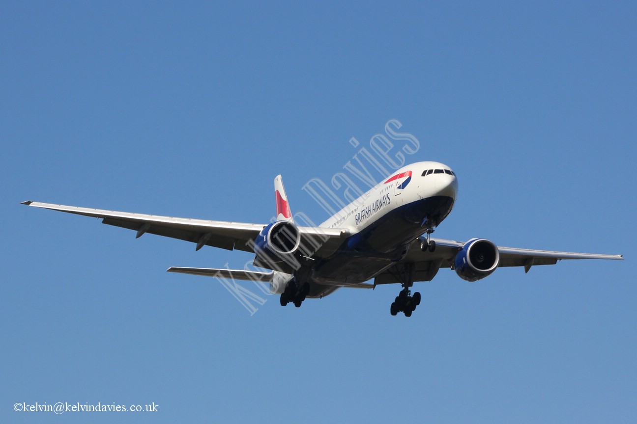 British Airways 777 G-YMML