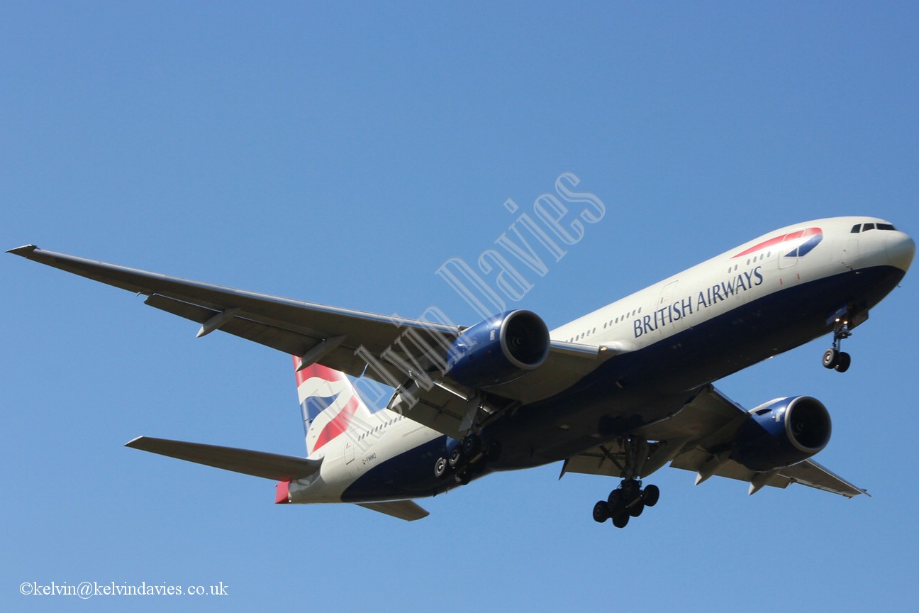 British Airways 777 G-YMMO