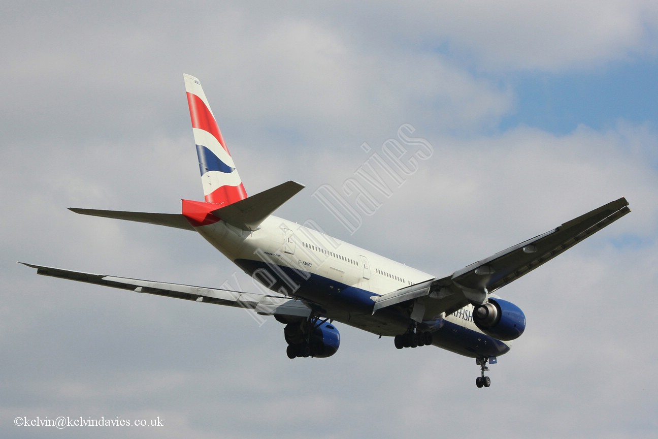 British Airways 777 G-YMMU
