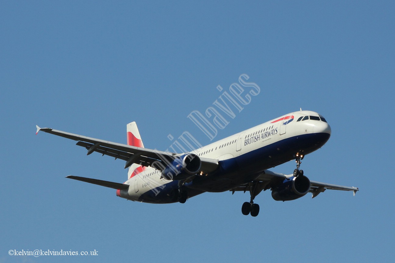 British Airways A321 G-EUXG