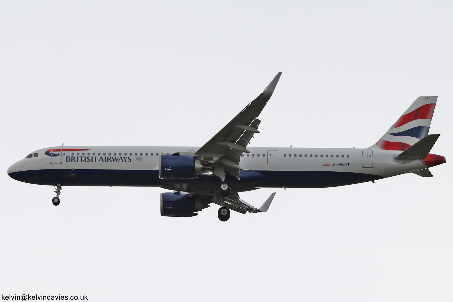 British Airways A321 G-NEOT