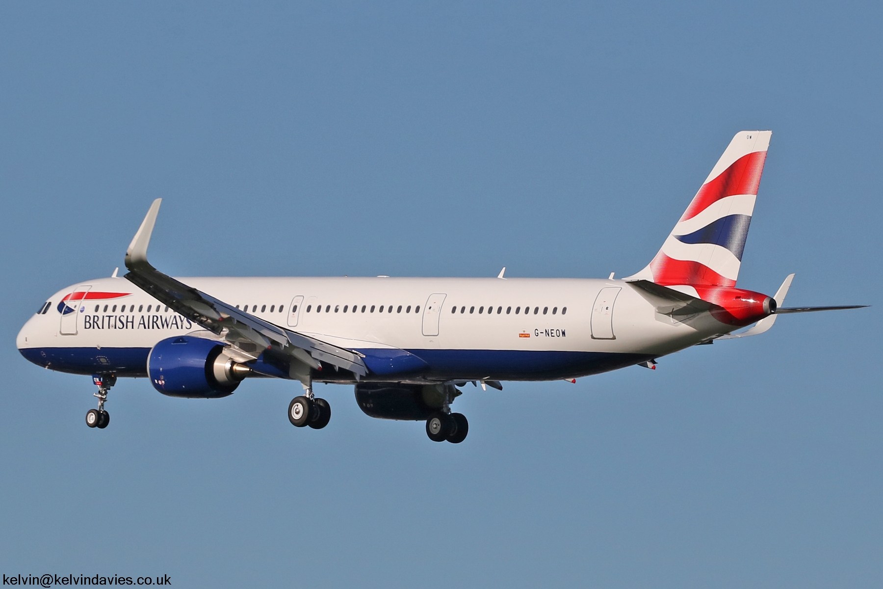 British Airways A321 G-NEOW