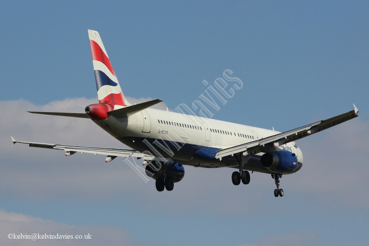 British Airways A321 G-EUXE