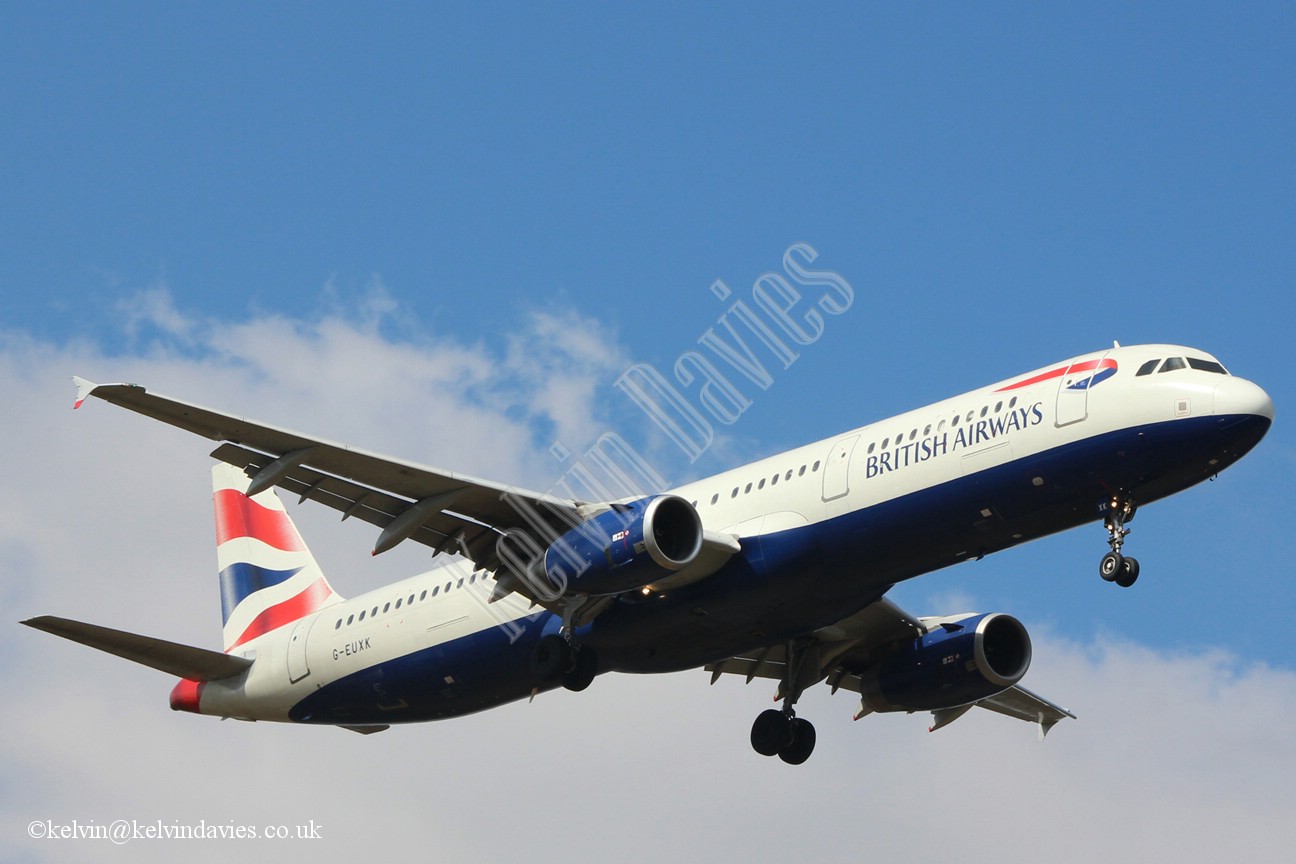 British Airways A321 G-EUXK