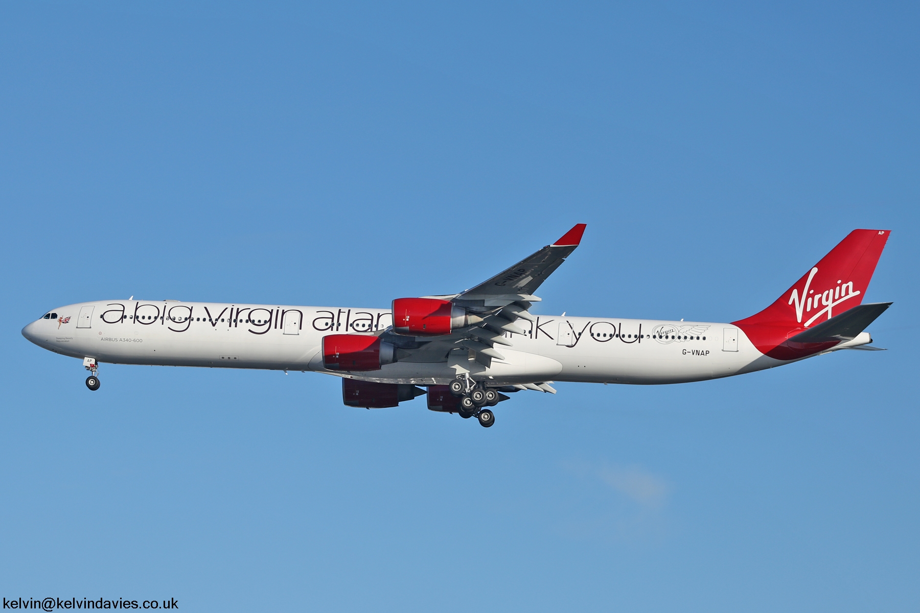 Virgin Atlantic A340 G-VNAP