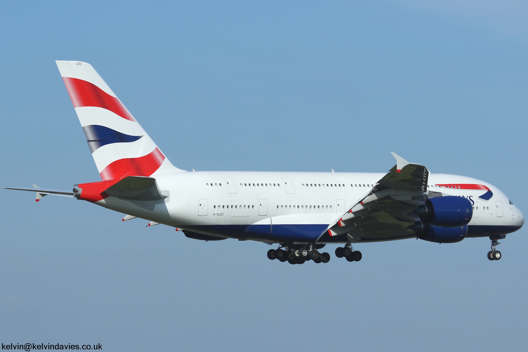 British Airways A380 G-XLEC