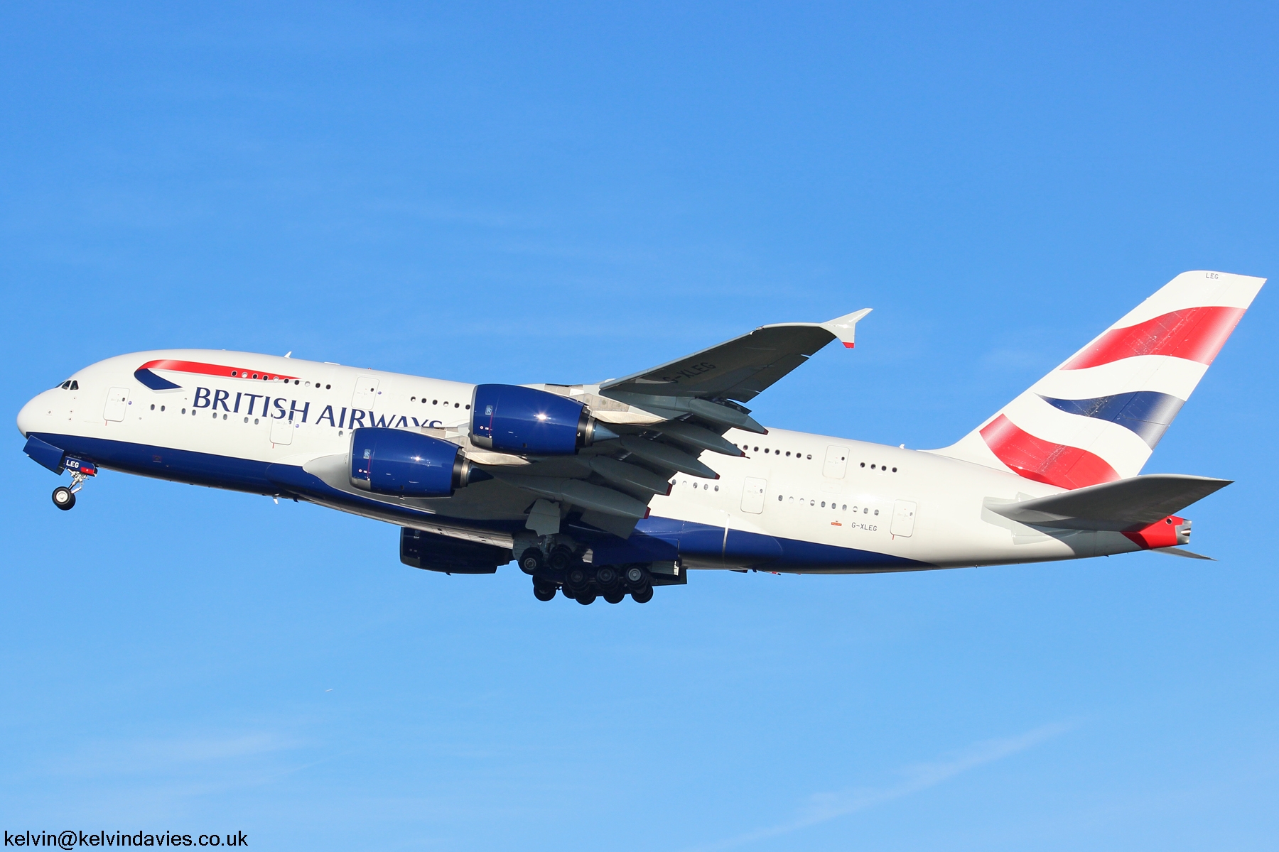 British Airways A380 G-XLEG