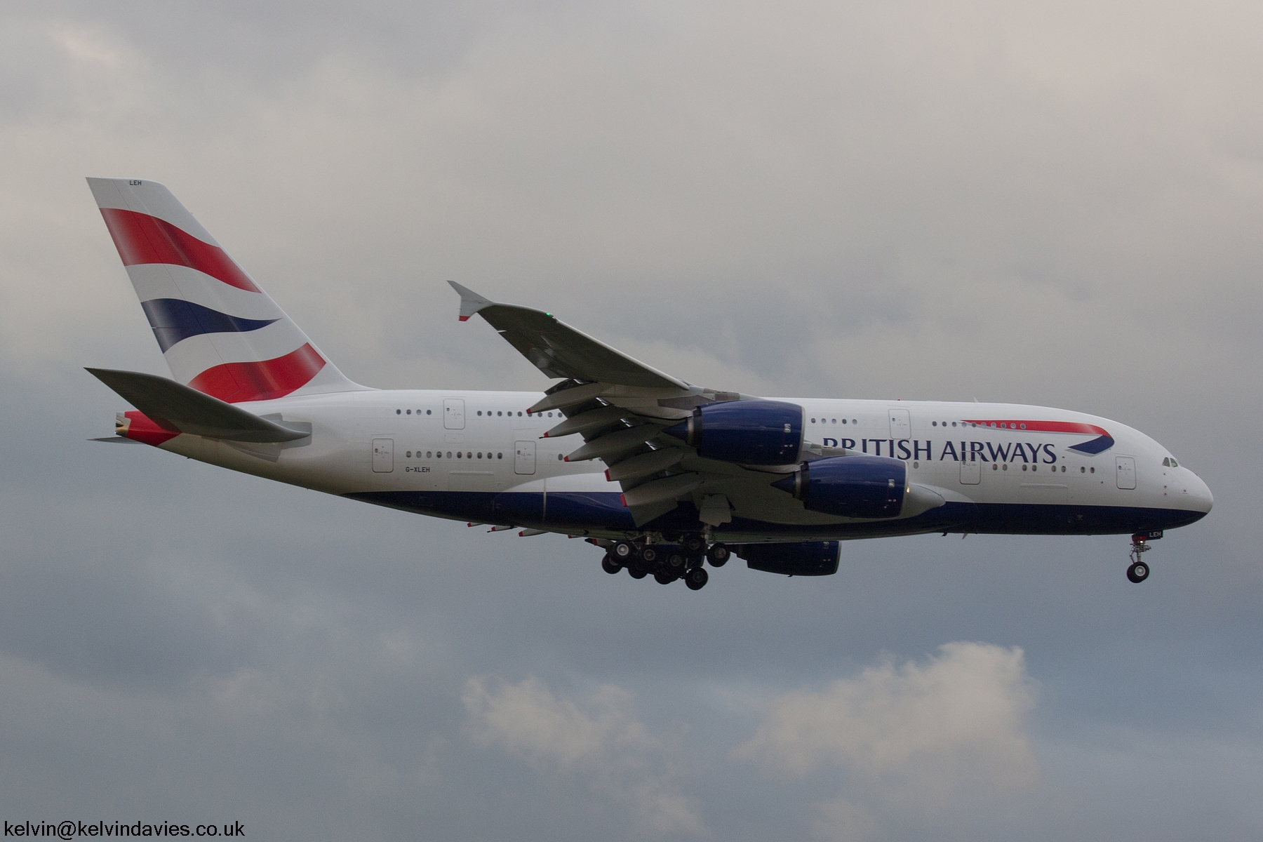 British Airways A380 G-XLEH