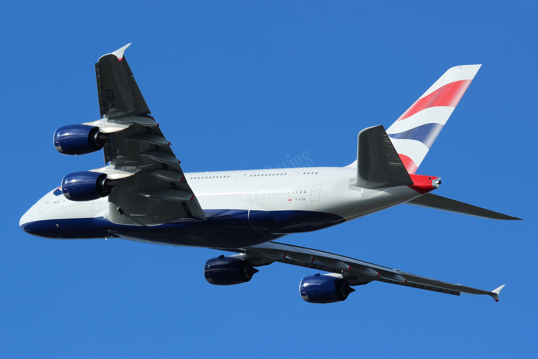 British Airways A380 G-XLEB
