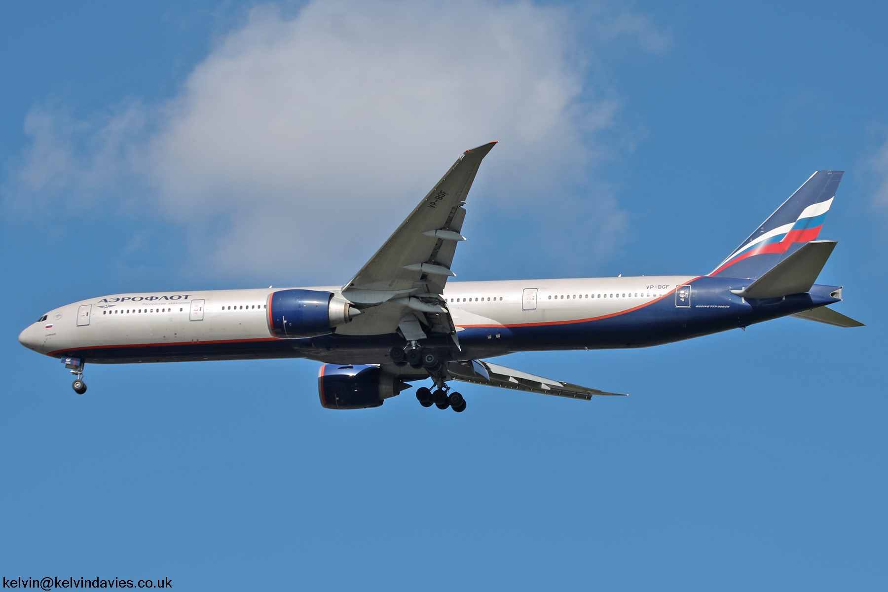 Aeroflot 777 VP-BGF