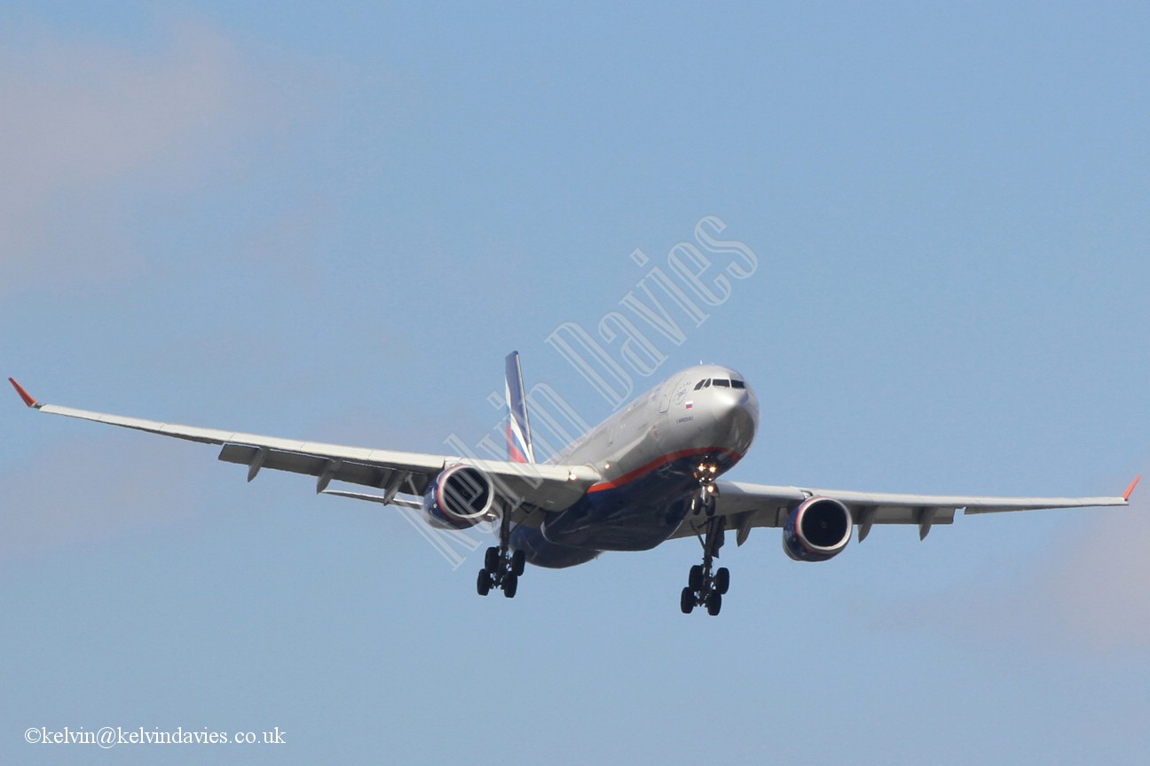 Aeroflot A330 VQ-BCU