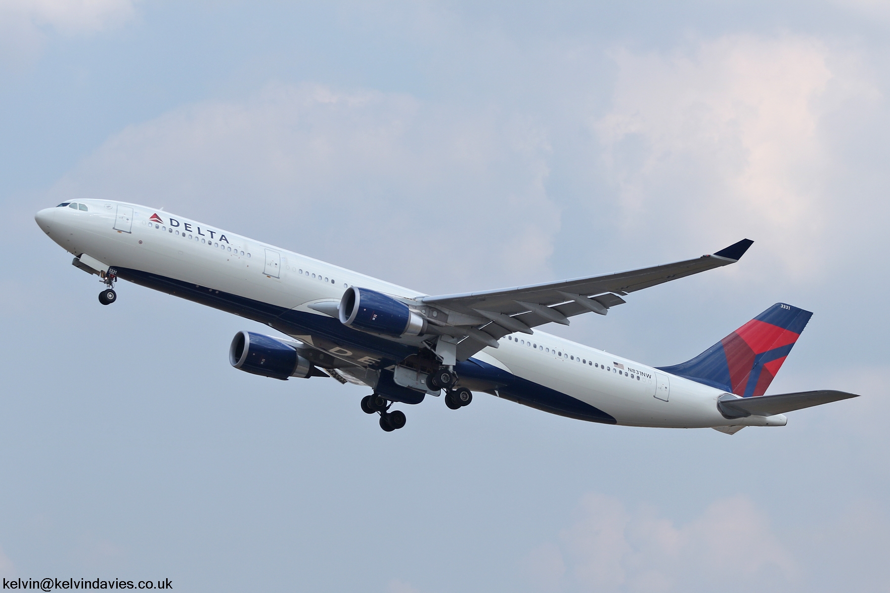 Delta Air Lines A330 N831NW
