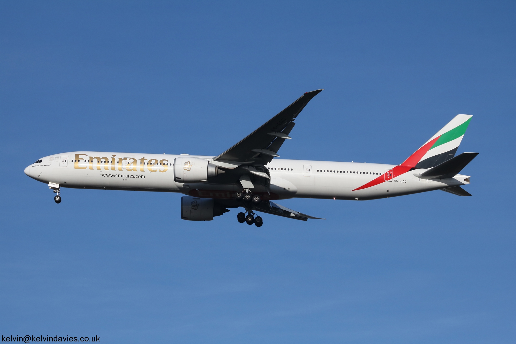 Emirates 777 A6-EQC