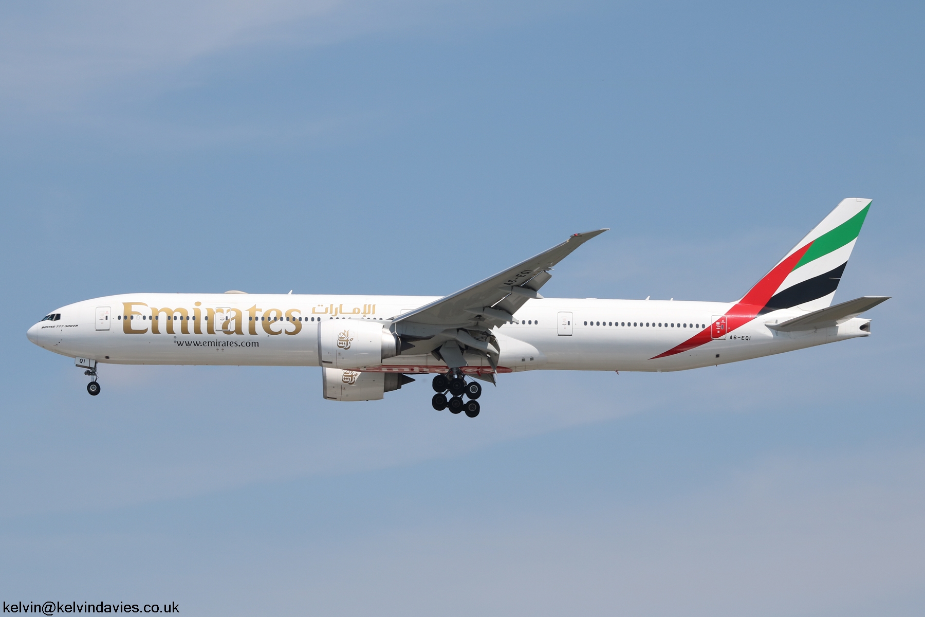 Emirates 777 A6-EQI