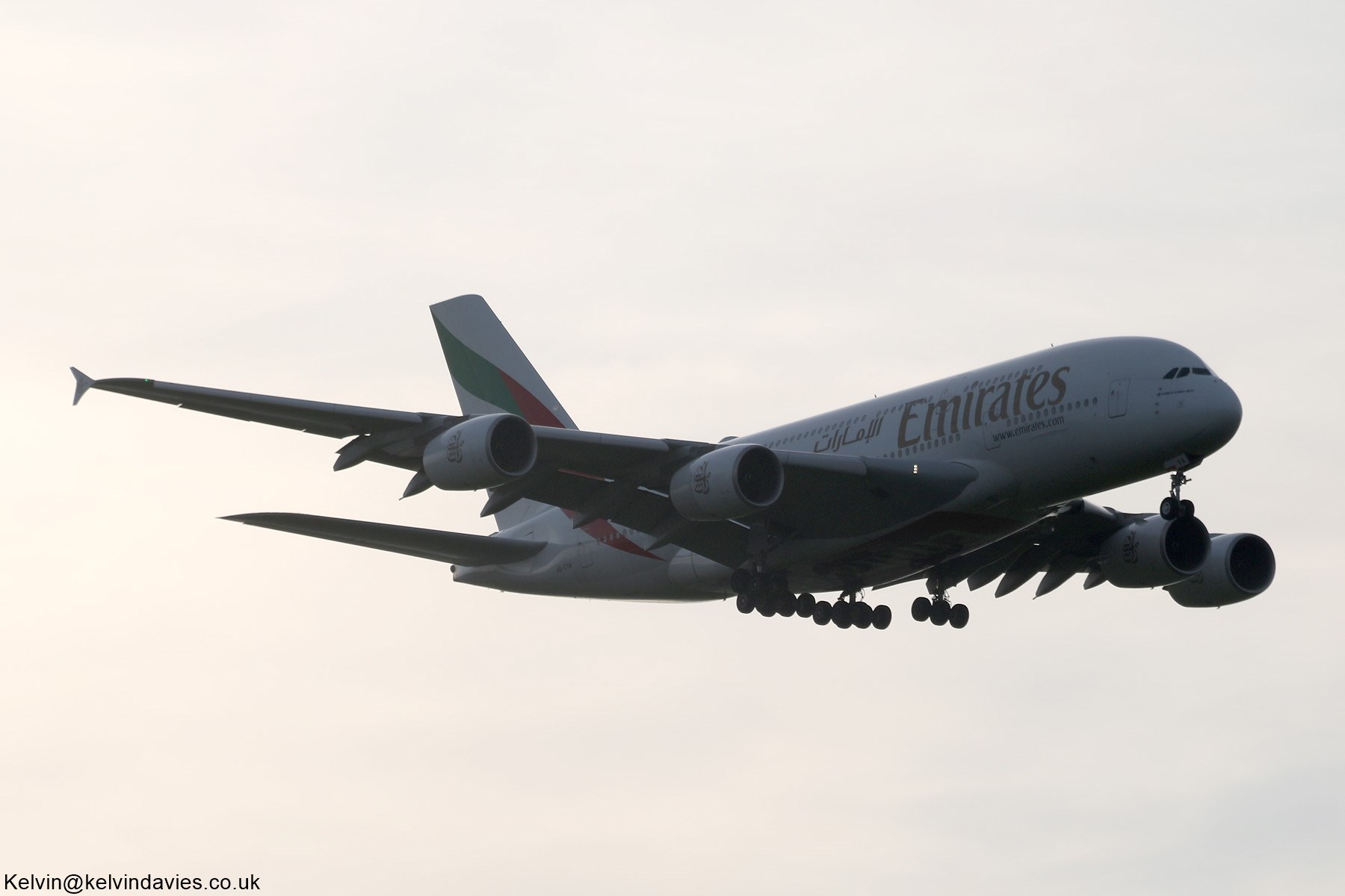 Emirates A380 A6-EVA