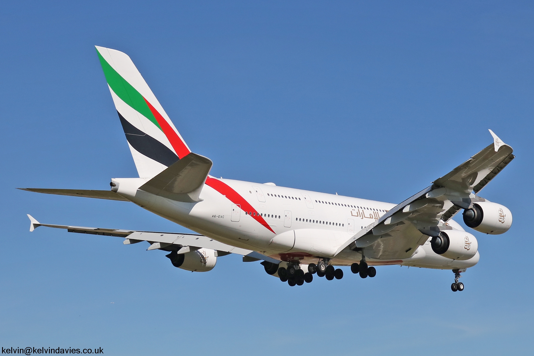 Emirates A380 A6-EVC